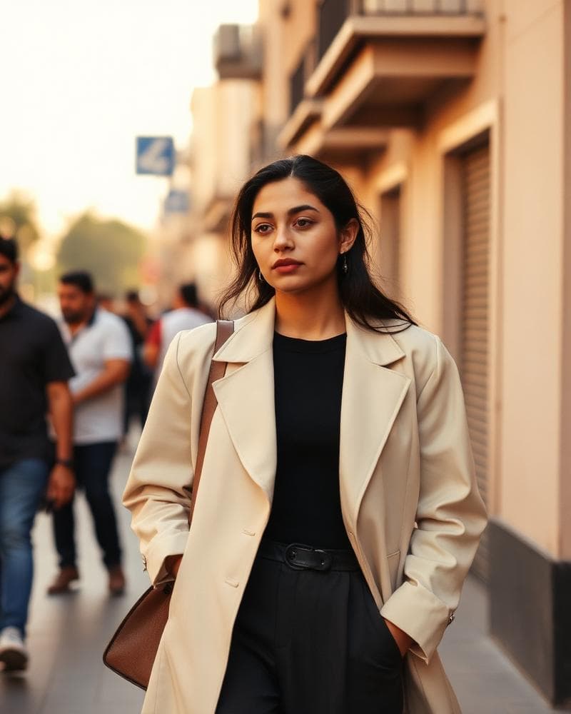 Layering Noon's linen for fall.